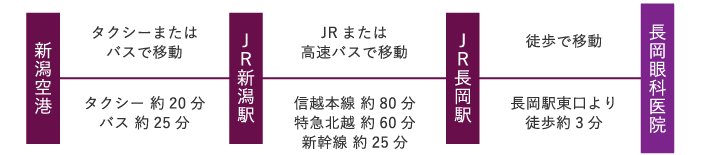 飛行機でのご来院